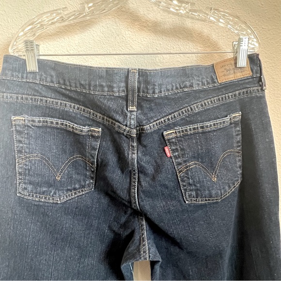 Levi’s 503 women straight leg Dk blue jean zip front, High rise, 5 pocket Sz 16 - Picture 8 of 16